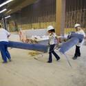 Volunteers work on Habitat for Humanity ReStore