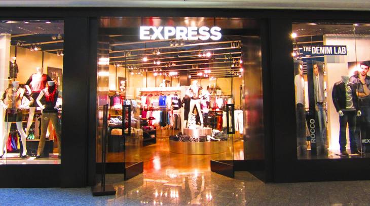 Express inside Galleria Mall, September, 2013.