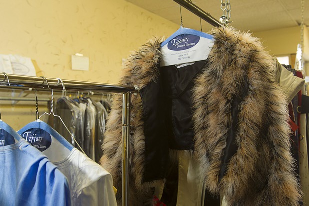 Costumes hang from a rack at Tiffany Cleaners in the Commercial Center Monday, Sept. 9, 2013. In addition to serving their normal dry cleaning customers, the shop also provides dry cleaning for most of the shows on the Las Vegas Strip.