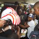 Mayweather and Alvarez Arrivals