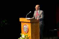 UNLV Executive Vice President and Provost John Valery White speaks to students and faculty at the State of the University address, Thursday Sept. 12, 2013.
