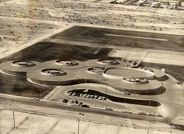 A historical photo shows Cashman Middle School after it was built in 1966. As the effects of the recession continue to affect school operations and deferred maintenance costs continue to rise, the CCSD is finding it difficult to maintain school facilities.