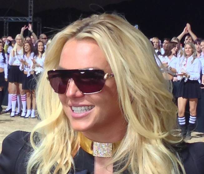 Britney Spears at Jean Dry Lake Bed in Jean, Nev., early Tuesday, Sept. 17, 2013.


