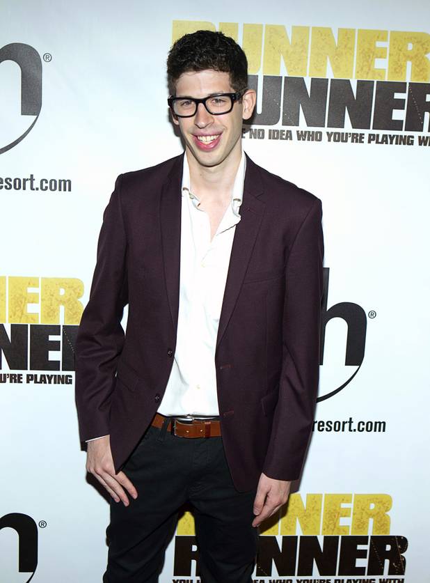 Actor Jordan Beder arrives for the world premiere of the Twentieth Century Fox and New Regency's film "Runner Runner" at Planet Hollywood Wednesday, September 18, 2013. 