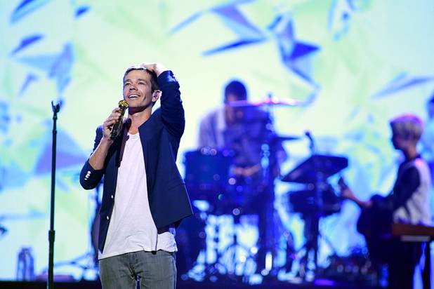 Nate Ruess (L) of the band Fun. performs during the iHeartRadio Music Festival at the MGM Grand Garden Arena Friday, Sept. 20, 2013.