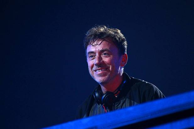 Benny Benassi performs during the iHeartRadio Music Festival at the MGM Grand Garden Arena Friday, Sept. 20, 2013.