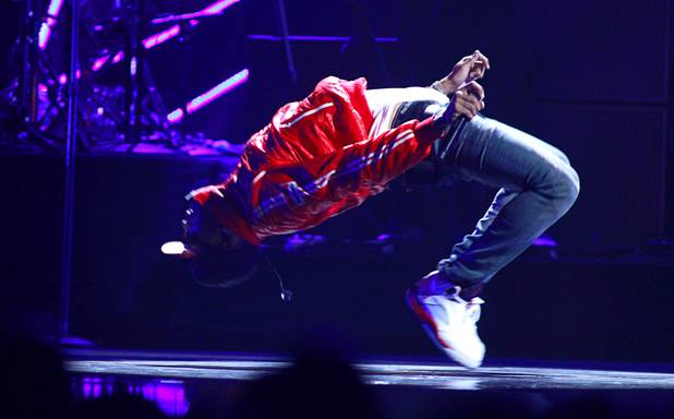 Chris Brown performs during the 2013 iHeartRadio Music Festival at MGM Grand Garden Arena on Friday, Sept. 20, 2013.