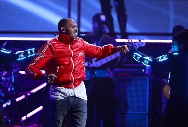 Chris Brown performs during the iHeartRadio Music Festival on Friday, Sept. 20, 2013, at MGM Grand Garden Arena.