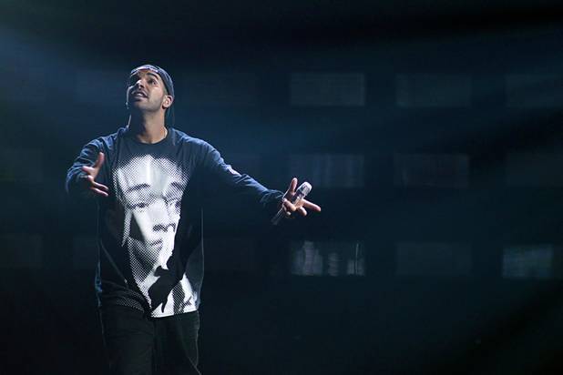 Drake performs during the iHeartRadio Music Festival in the MGM Grand Garden Arena Saturday, Sept. 21, 2013.