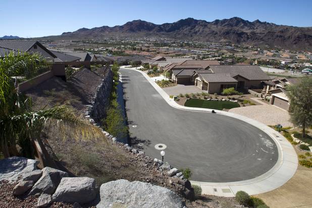 A view of the Tuscany Retreat development in Boulder City Monday, Sept. 23, 2013.