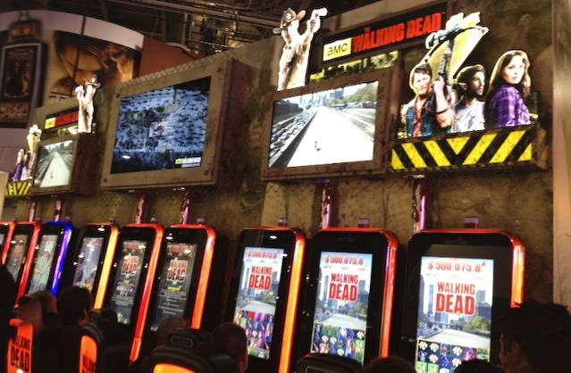 New Walking Dead slot machine at the 2013 G2E convention.