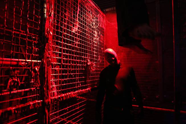 Actor Corey Walker plays The Collector inside Fright Dome at Circus Circus in Las Vegas on Thursday, Sept. 26, 2013.