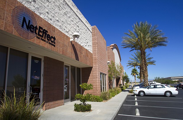An exterior view of the NetEffect offices, 5575 S. Durango Drive, Monday, Sept. 30, 2013. The Las Vegas company provides remote managed IT services, cloud computing, an information technology consulting service, and offsite data backup and recovery services.