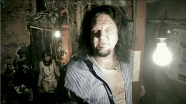 This image comes from the preview video of Penn Jillette's "Director's Cut." Fans who think of the magician as a "good guy" are in for a surprise with his horror movie.