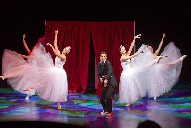 Cirque du Soleil artist Greg Pennes and dancers perform in "The Ballet," choreography by Jacqui Lynn Guimond, during "A Choreographers' Showcase," a presentation by Nevada Ballet Theater and Cirque du Soleil in the Mystere Theater at Treasure Island on Sunday, Oct. 6, 2013. Another performance is scheduled for Oct. 13.