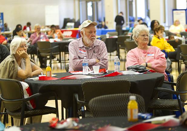 Seniors listen to speakers during a senior safety fair at the East Las Vegas Community Center, 250 North Eastern Ave., Tuesday, Oct. 15, 2013.