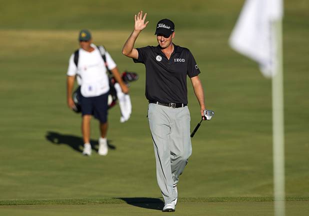 Webb Simpson of Charlotte, N.C. during the Shriners Hospital for Children Open at TPC Summerlin Sunday Oct. 20, 2013. Simpson ties tourney record to win Shriners Open by six strokes.