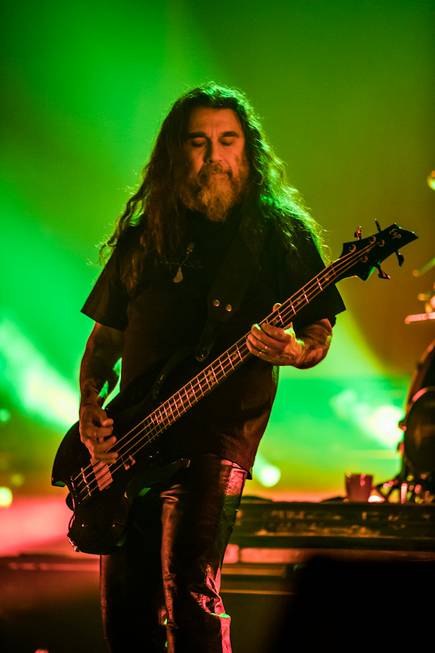 Slayer performs at the Joint on Friday, Oct. 25, 2013, ...