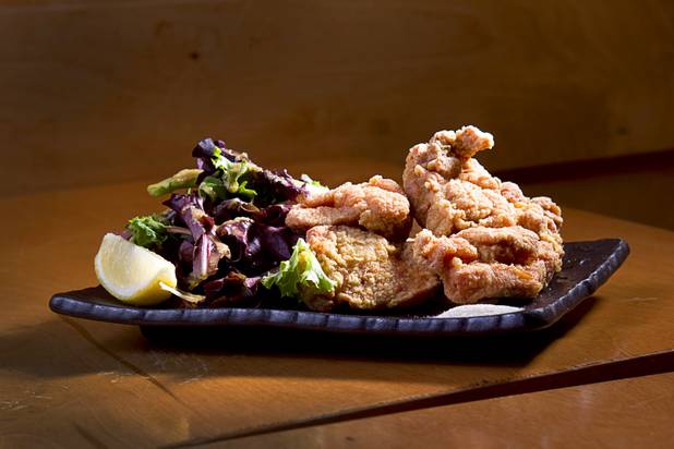 Karaage (Japanese fried chicken) is shown at Fukumimi Ramen, 4860 S. Eastern Ave., Wednesday, Nov. 6, 2013.