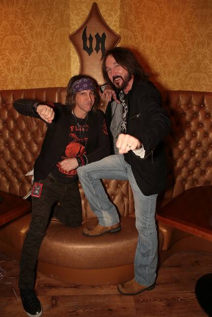 Mark Weiss and Ron Keel at Vince Neil’s Tatuado, Eat, ...