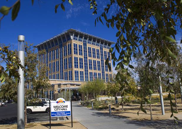 A view of the North Las Vegas City Hall Tuesday, Nov. 12, 2013.