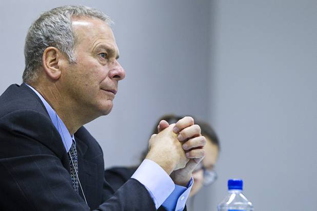 Brian Greenspun, publisher and editor of the Las Vegas Sun, listens to a discussion during the annual Las Vegas Sun Youth Forum at the Las Vegas Convention Center Wednesday, Nov. 13, 2013.