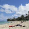 People enjoy the Lanikai Beach in Kailua, Hawaii, Oct. 29, 2013.