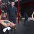 Dancers from the Jubilee! show, from left, Caleb Draper, Nathaniel Burich, and Patrick Leahy, take a Fit Camp class from trainer/owner Boris Sapone at the Colosseum Training Center, in the Cashman Equipment complex on St. Rose Parkway, Thursday, Nov. 14, 2013. The dancers take a CrossFit class in the morning and the Fit Camp in the evening, they said.