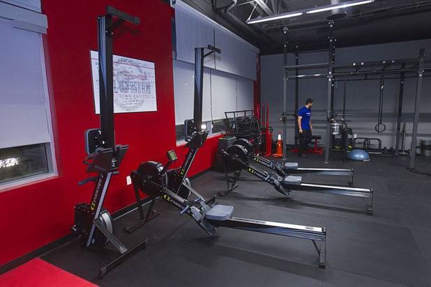 Rowing machines are shown at the Colosseum Training Center, in the Cashman Equipment complex on St. Rose Parkway, Thursday, Nov. 14, 2013.