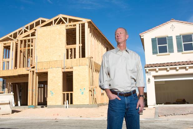 Harmony Homes President Robb Beville on location at a Harmony Homes construction site Monday, Nov. 18, 2013.