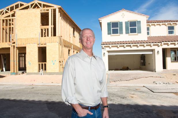 Harmony Homes President Robb Beville on location at a Harmony Homes construction site Monday, Nov. 18, 2013.