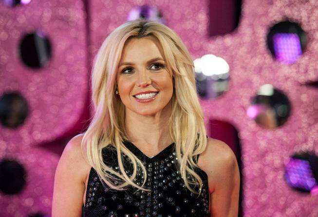 Britney Spears arrives at Planet Hollywood on Tuesday, Dec. 3, ...