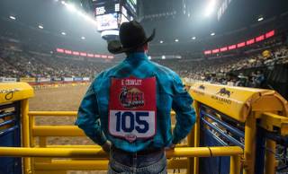 Round 9 of the 2013 Wrangler National Finals Rodeo on Friday, Dec. 13, 2013, at the Thomas & Mack Center at UNLV.