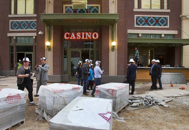 A view of the new O'Sheas is shown from the Linq during a tour Tuesday Dec. 18, 2013. The casino is scheduled to open Dec. 27.