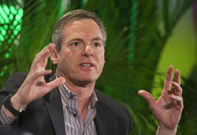 Paul Jacobs, chairman and CEO of Qualcomm, speaks during a panel discussion at the 2014 International Consumer Electronics Show (CES) in Las Vegas, Tuesday Jan. 7, 2014.