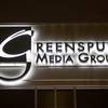The Greenspun Media Group logo is displayed at the GMG offices in Henderson, Thursday, Jan. 23, 2014. 