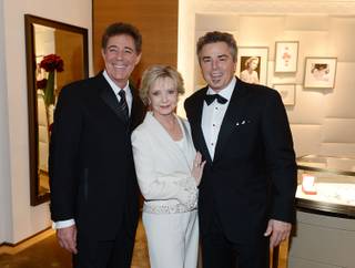 Barry Williams, Florence Henderson and Christopher Knight attend Nevada Ballet Theater’s 30th anniversary Black & White Ball honoring Henderson on Saturday, Jan. 25, 2014, in Aria.