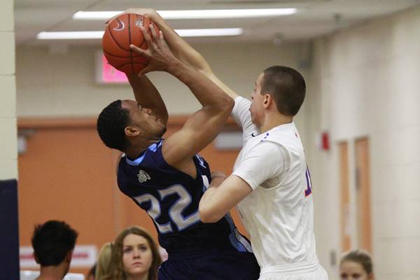 Bishop Gorman senior Zach Collins (12) shoots from the free throw line  during a prep basketb …