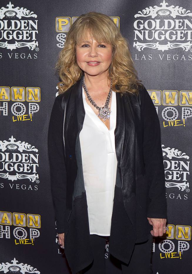 Actress/singer Pia Zadora poses on the red carpet after attending a performance of "Pawn Shop Live!" at the Golden Nugget Thursday, Jan. 30, 2014. The production show is a parody based on the story of Gold & Silver Pawn, home of the History Channel's Pawn Stars television series.