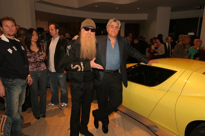 The new 2006 Lamborghini Miura Concept on display at the Museum of Television & Radio in Beverly Hills, CA for auto enthusiasts and industry insiders including fellow car collectors Tonight Show Host Jay Leno and Billy Gibbons from the rock band ZZ Top. 