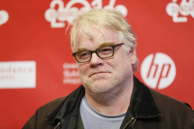 Cast member Philip Seymour Hoffman at the premiere of "A Most Wanted Man" during the 2014 Sundance Film Festival on Sunday, Jan. 19, 2014, in Park City, Utah.