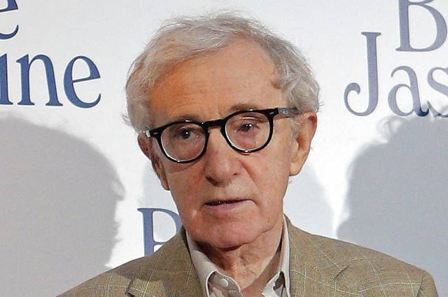 This Aug. 27, 2013, file photo shows director and actor Woody Allen at the French premiere of "Blue Jasmine" in Paris. 