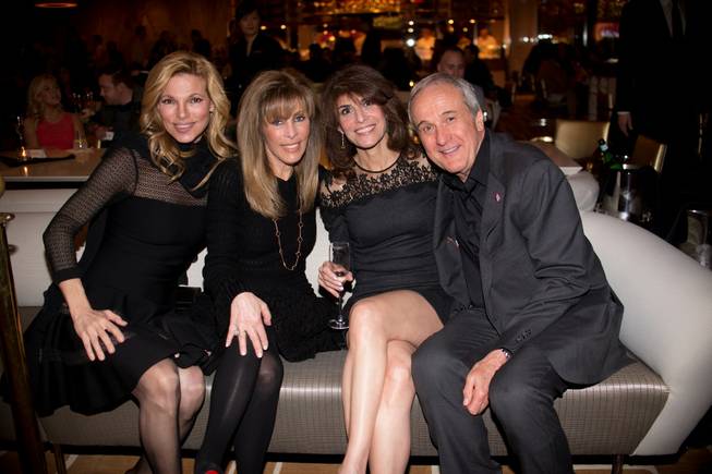 Andrea Wynn, Janie Schorr, Camille Ruvo and Larry Ruvo attend ...