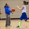 Desert Pines Girls Practice for State Basketball Tournament
