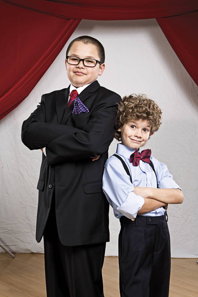 Its saw or be sawed for 11-year-old Donovan and 7-year-old Dennis as they convey the impish charm of longtime Las Vegas headliners Penn & Teller.