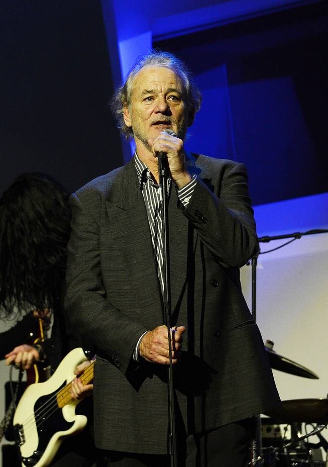 Bill Murray hosts the Kerry Simon "Simon Says Fight MSA" benefit concert at the Keep Memory Alive Center in Las Vegas on Feb. 27, 2014.