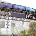 ‘Zarkana’ Aerialists Perform in Aria Porte Cochere