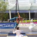‘Zarkana’ Aerialists Perform in Aria Porte Cochere