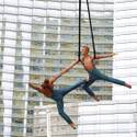 ‘Zarkana’ Aerialists Perform in Aria Porte Cochere