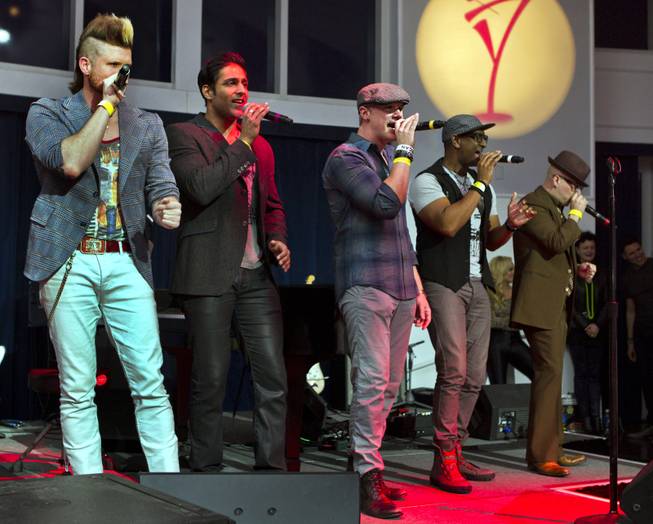 Mo5aic performs "Ain't No Sunshine" during Las Vegas Weekly's Unscripted Party featuring Stifler in the Havana Room on Tuesday, March 4, 2014, at the Tropicana.